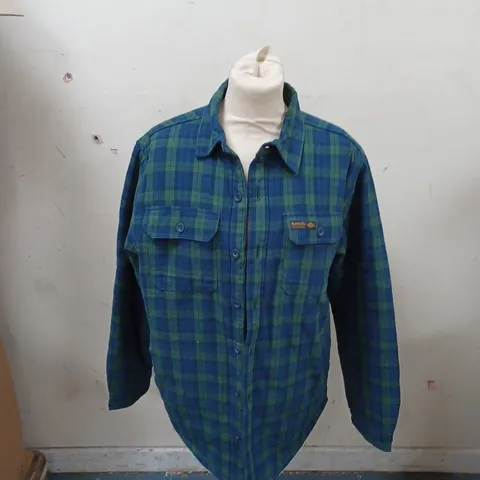 BENCH MEDIUM GREEN CHECK PLAIDED JACKET 