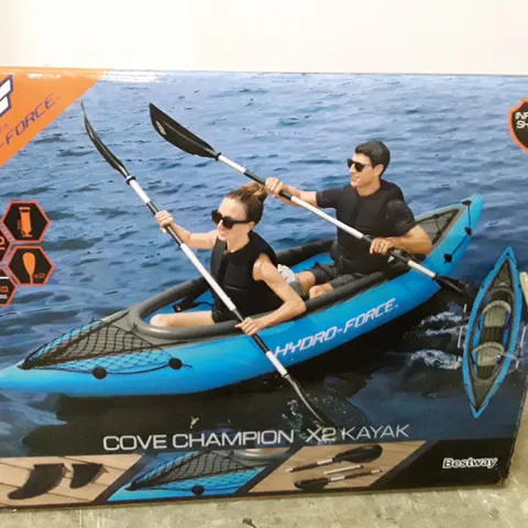 BOXED HYDRO-FORCE COVE CHAMPION X2 2 PERSON INFLATABLE KAYAK