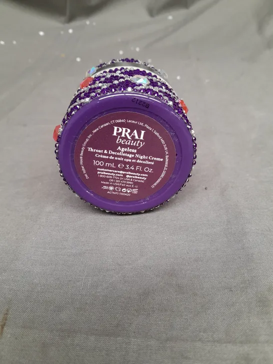 PRAI BEAUTY AGELESS THROAT AND DECOLLETAGE NIGHT CRÈME 100ML PURPLE