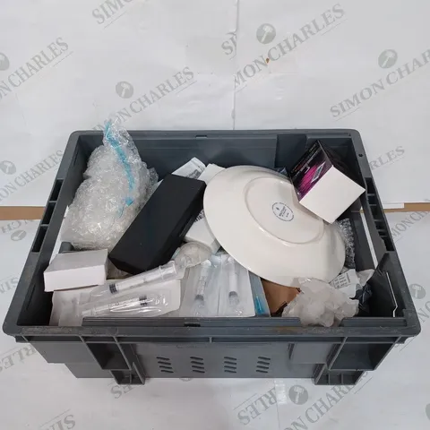 BOX TO CONTAIN AN ASSORTMENT OF PRODUCTS, INCLUDES A LARGE QUANTITY OF SEALED NEEDLES, LOCKS, PLATE ETC