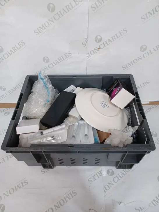 BOX TO CONTAIN AN ASSORTMENT OF PRODUCTS, INCLUDES A LARGE QUANTITY OF SEALED NEEDLES, LOCKS, PLATE ETC