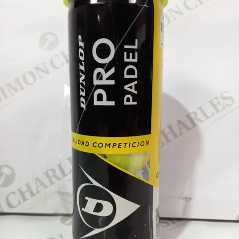 DUNLOP PRO PADEL TOURNAMENT QUALITY TUBE OF 3 BALLS