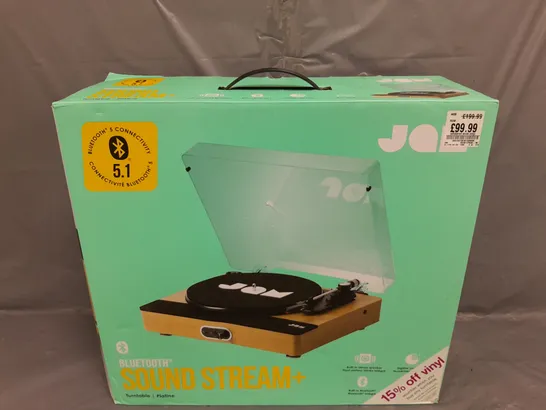 2 X BOXED JAM BLUETOOTH SOUND STREAM+ TURNTABLE