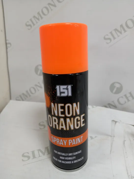 BOX OF 12 X 151 NEON ORANGE SPRAY PAINT 