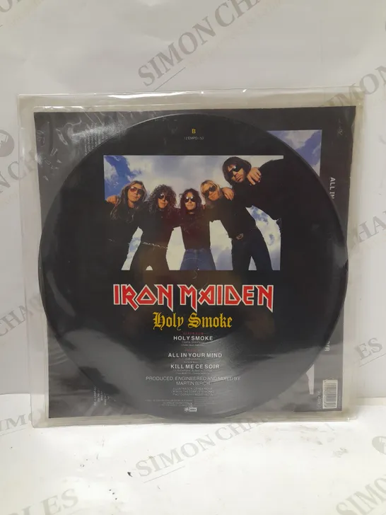 IRON MAIDEN HOLY SMOKE 12" PICTURE DISC VINYL 