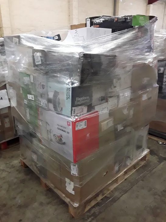 PALLET OF APPROXIMATELY 55 UNPROCESSED RAW RETURN HOUSEHOLD AND ELECTRICAL GOODS TO INCLUDE;