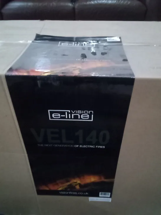 BOXED VISION E_LINE VEL 140 ELECTRIC FIRE - 5 BOXES