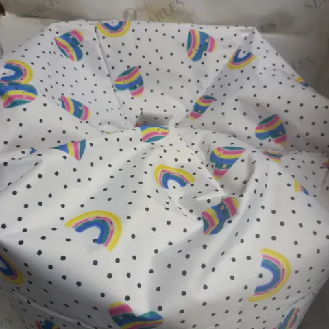 BRAND NEW RAINBOW AND DOT PRINT BEAN BAG