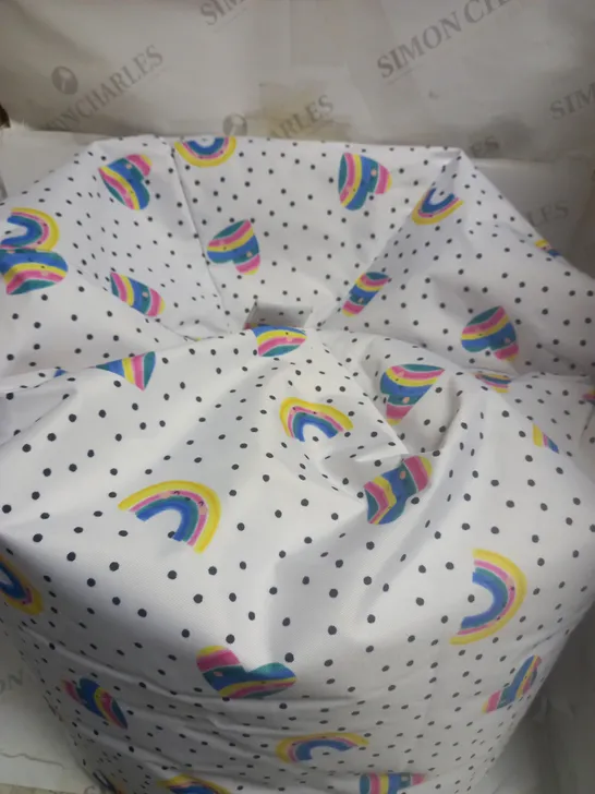 RAINBOW AND DOT PRINT BEAN BAG