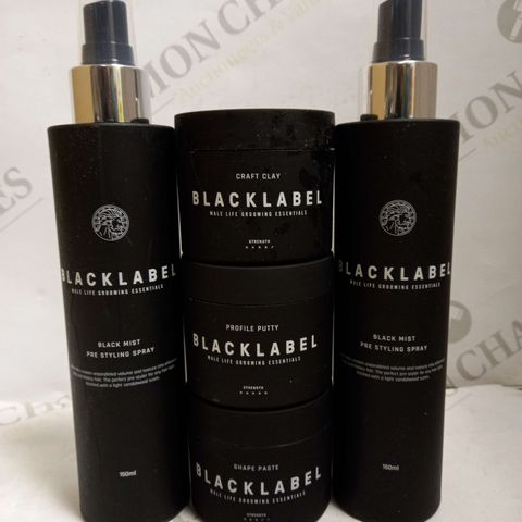 LOT OF 5 BLACKLABEL HAIR STYLING PRODUCTS