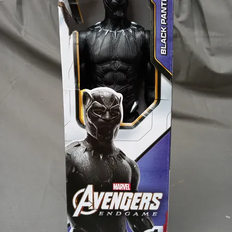 BOXED MARVEL AVENGERS ENDGAME BLACK PANTHER TITAN HERO SERIES COLLECTIBLE FIGURE