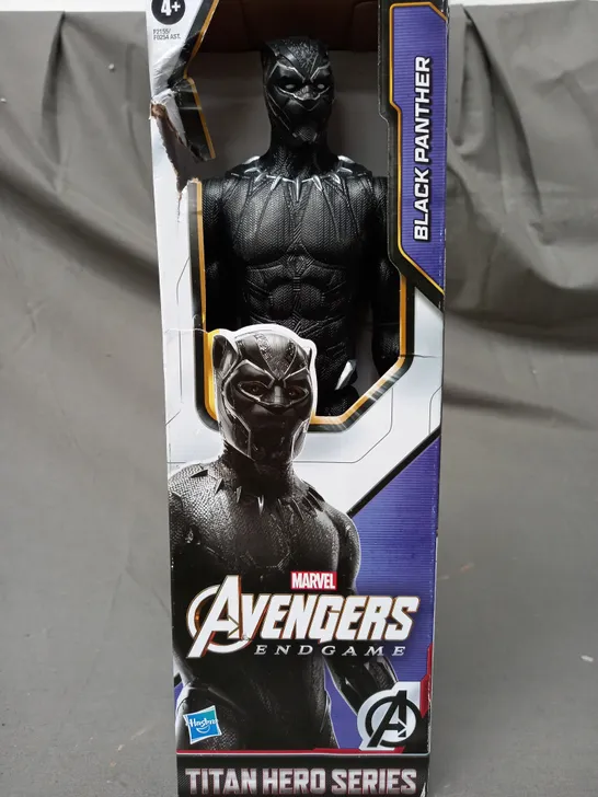 BOXED MARVEL AVENGERS ENDGAME BLACK PANTHER TITAN HERO SERIES COLLECTIBLE FIGURE