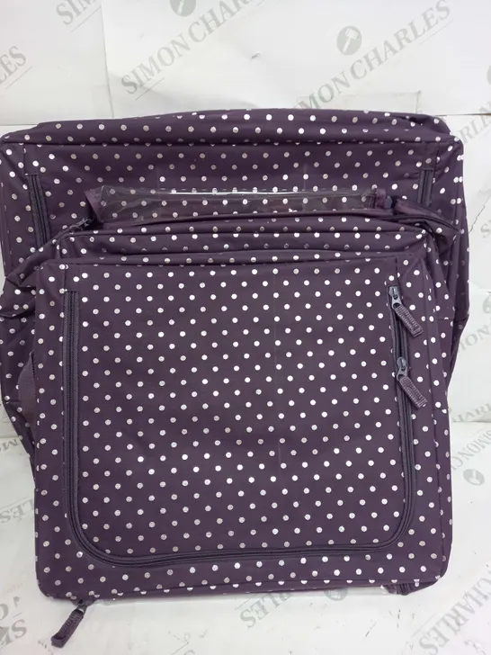 PERIEA COLLAPSABLE STORAGE BOX IN PURPLE WHITE DOTS