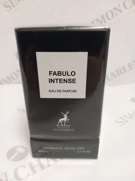 BOXED AND SEALED FABULO INTENSE EAU DE PARFUM MAISON ALHAMBRA 80ML