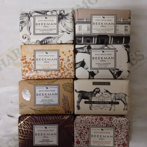 BEEKMAN 1802 8 PIECE ASSORTED GOAT MILK SOAP GIFT SET