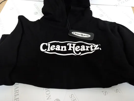 CLEAN HEARTS BLACK PLAIN LOGO SHIRT - S