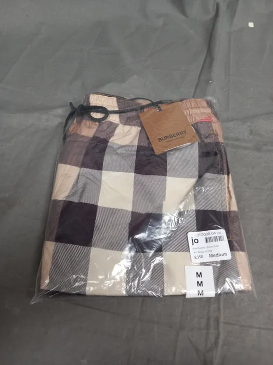 SEALED BURBERRY SWIMMING SHORTS - MEDIUM