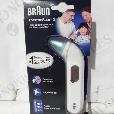 BRAUN THERMOSCAN 3 COMPACT EAR THERMOMETER