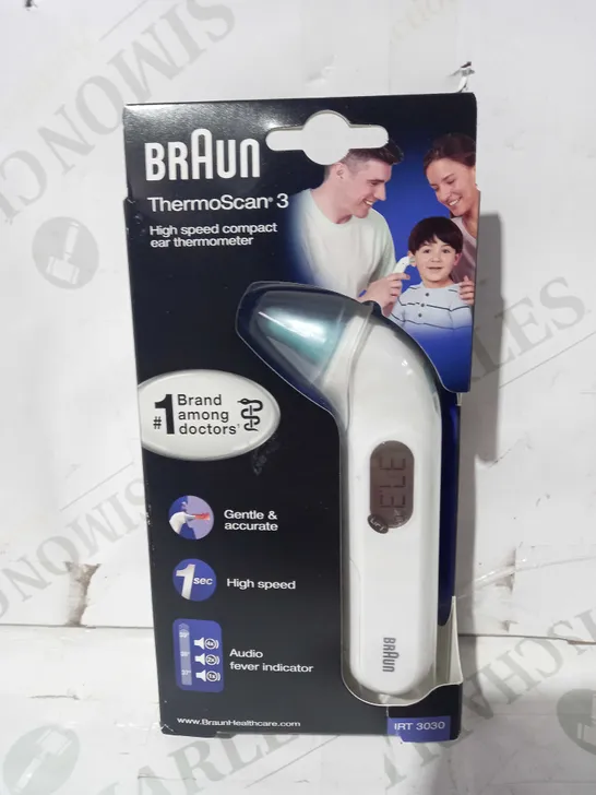 BRAUN THERMOSCAN 3 COMPACT EAR THERMOMETER