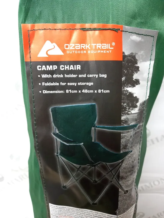 OZARK TRAIL CAMP TRAIL CHAIR - GREEN