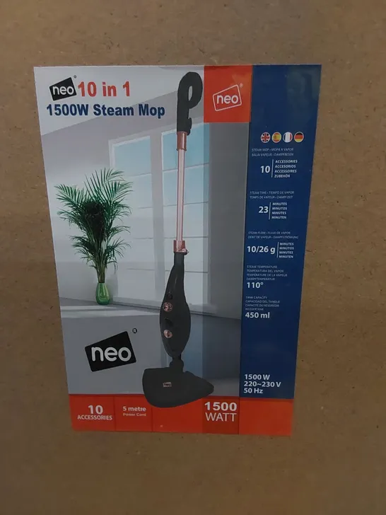 BOXED NEO 10-IN-1 1500W STEAM MOP - GREY/COPPER