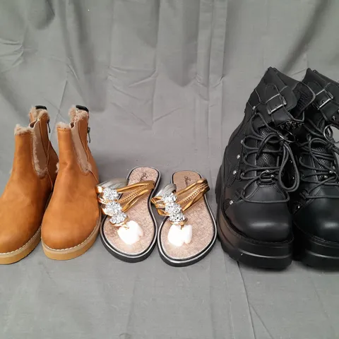 LOT OF APPROX 10 ASSORTED PAIRS OF SHOES TO INCLUDE FASHION, PRIMARK, ETC. IN VARIOUS SIZES