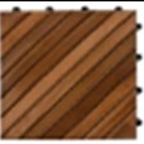 BALI COLLECTION SET OF 10 - TEAK WOOD DECKING TILES (EACH 30 CM)