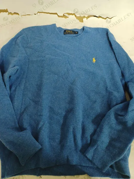 POLO RALPH LAUREN LIGHT BLUE JUMPER - XL