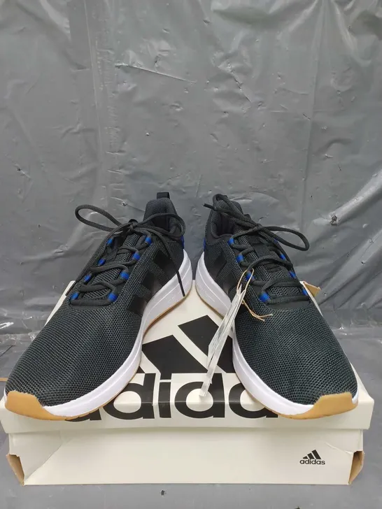 ADIDAS MENS CLOUD FOAM RACER TR23 TRAINERS BLACK/WHITE SIZE 10