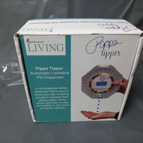 BOXED PIPPA TIPPER AUTOMATIC LOCKABLE PILL DISPENSER