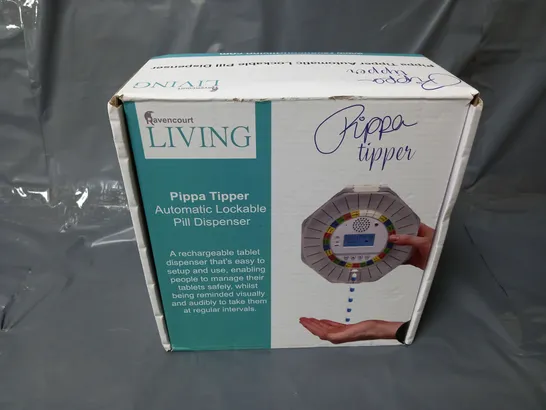 BOXED PIPPA TIPPER AUTOMATIC LOCKABLE PILL DISPENSER