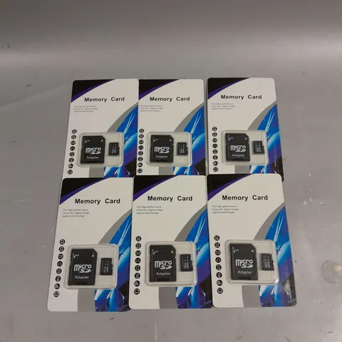 6 X SEALED 32GB MICRO SD MEMORY CARDS & ADAPTERS 