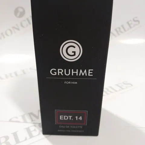 BOXED AND SEALED GRUHME FOR HIM EDT.14 EAU DE TOILETTE  100ML