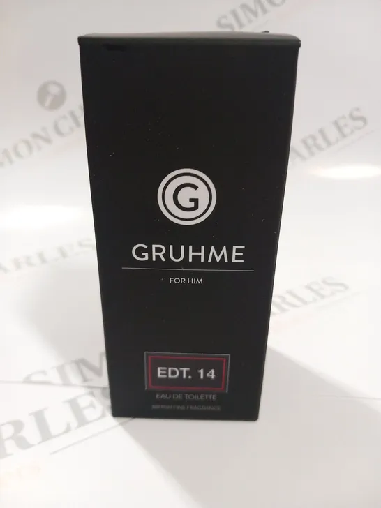 BOXED AND SEALED GRUHME FOR HIM EDT.14 EAU DE TOILETTE  100ML