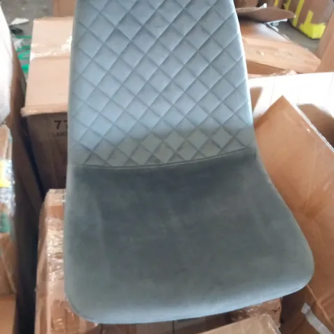 UPHOLSTERED 2 GREY DINING CHAIRS 