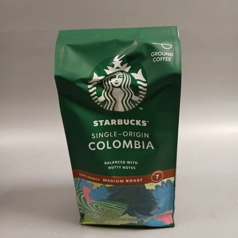 6 X SEALED PACKETS OF STARBUCKS SINGLE-ORIGIN COLOMBIA MEDIUM ROAST COFFEE - 6 X 200G