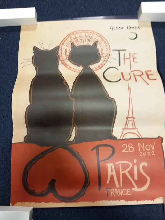 2 ASSORTED THE CURE GIG POSTERS