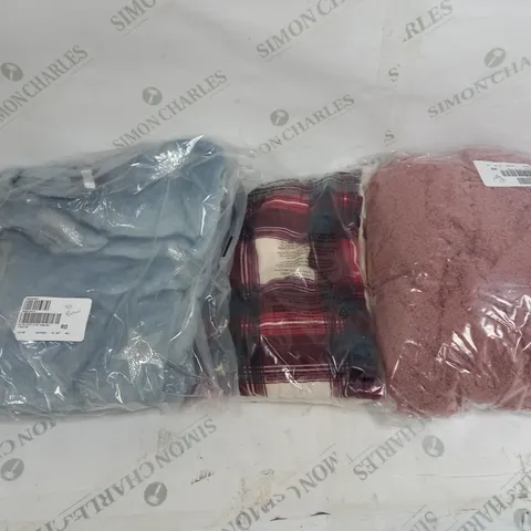 BOX OF APPROX. 5 PJ HOODS AND BLANKETS 