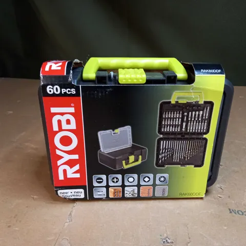 RYOBI 60 PCS DRILLBIT SET