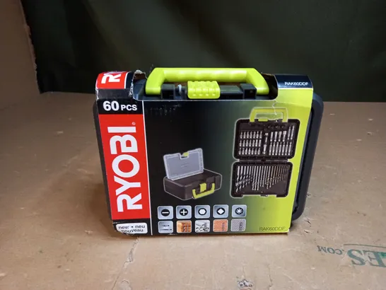 RYOBI 60 PCS DRILLBIT SET