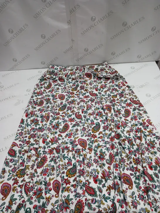 WOMENS BODEN FLORAL AND PAISLEY PATTERN SKIRT SIZE 12R