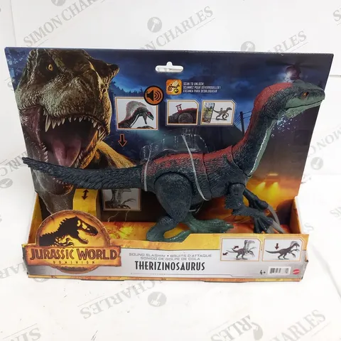 2 BRAND NEW BOXED MATTEL JURASSIC WORLD DOMINION THERIZINOSAURS SOUND SLASHIN SLASHER DINOS