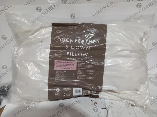 PACKAGED JOHN LEWIS DUCK FEATHER & DOWN PILLOW 