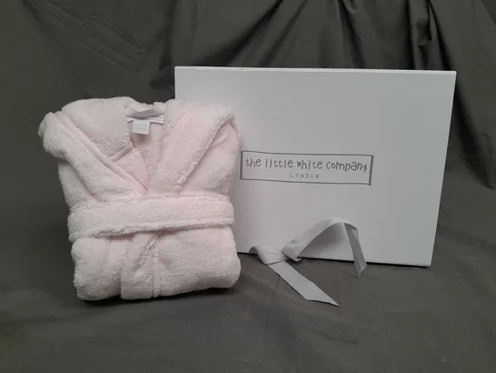 BOXED THE LITTLE WHITE COMPANY PINK DRESSING GOWN - 6-12 MONTHS