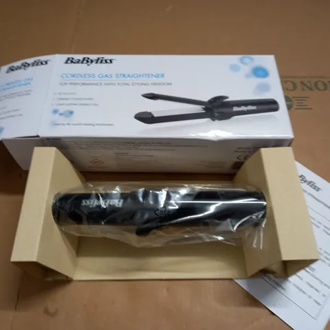 BOXED BABYLISS CORDLESS GAS STRAIGHTENERS