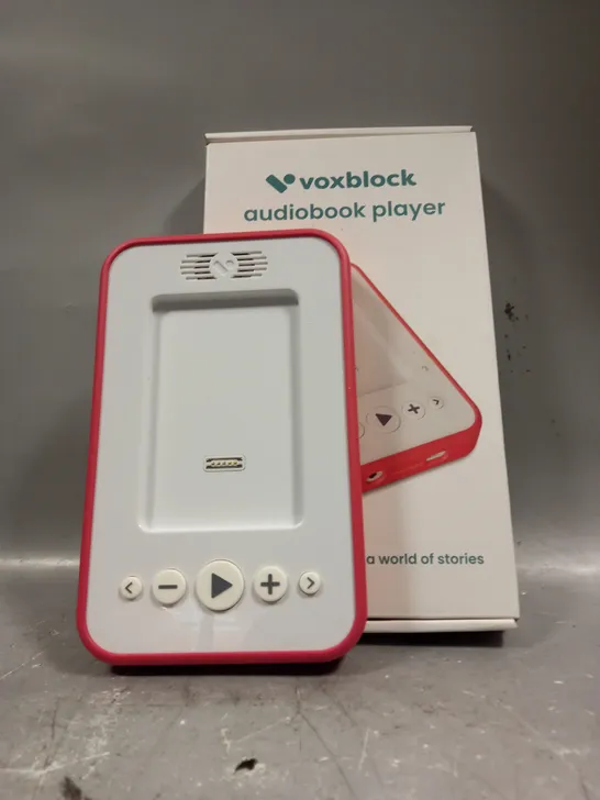 BOXED VOXBLOCK AUDIOBOOK PLAYER 