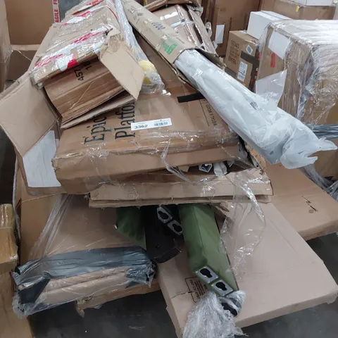 PALLET OF ASSORTED BOXED FURNITURE PARTS 