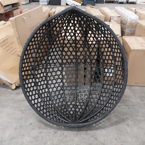 BLACK HANGING EGG CHAIR - CHAIR FRAME ONLY (1 ITEM)