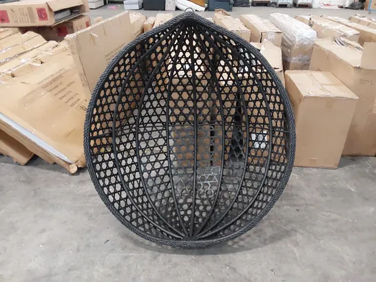 BLACK HANGING EGG CHAIR - CHAIR FRAME ONLY (1 ITEM)