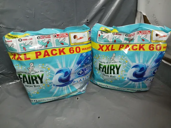 FAIRY NON BIO PLATINUM XXL PACK 2X 